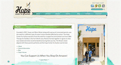 Desktop Screenshot of hopecenter4autism.org